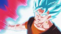 La puissance radiante : Vegetto Blue Kaioken explose!