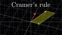 Cramer's rule, explained geometrically - Essence of linear algebra, chapter 12