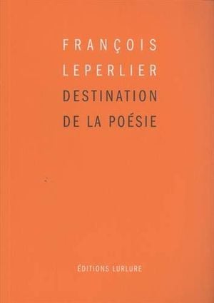 Destination de la poésie