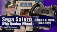 Sega Saturn with Racing Wheel