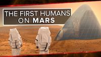 The First Humans on Mars