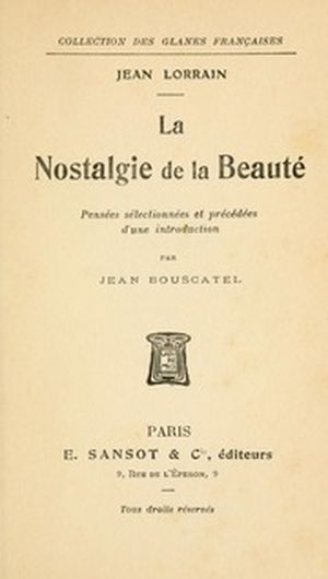 La Nostalgie De La Beauté