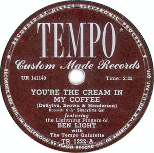 You're the Cream in My Coffee / Sleepytime Gal (Single)