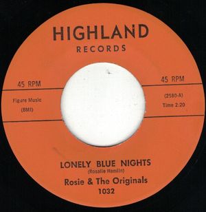 Lonely Blue Nights / We'll Have A Chance (Single)