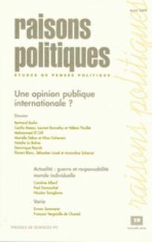 Une opinion publique internationale ?