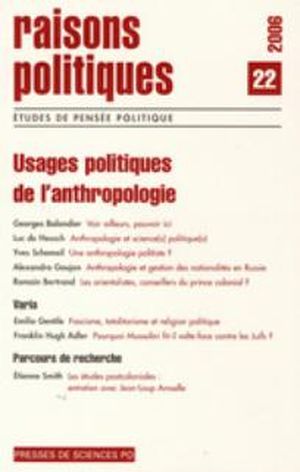 Usages politiques de l'anthropologie