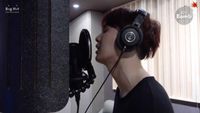 SUGA's 'Song Request' recording behind