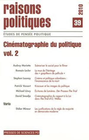 Cinématographie du politique, volume 2
