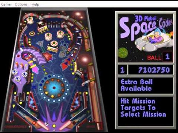 Microsoft Pinball 3D : Cadet de l'espace