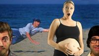 Pregnant Woman Tackled on Beach