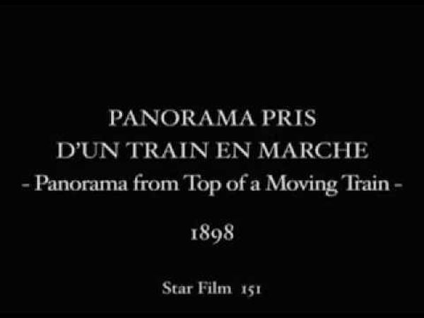 Panorama pris d'un train en marche