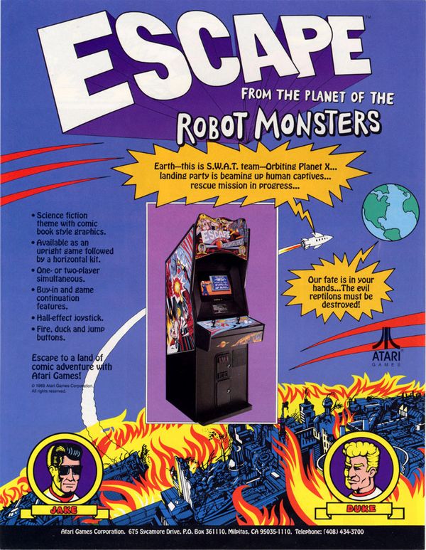 Escape from the Planet of the Robot Monsters