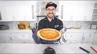 making and eating my first ever deep dish pizza
