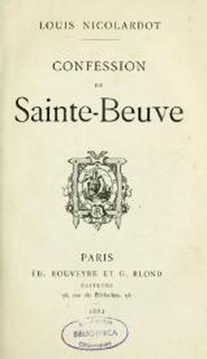 Confession de Sainte-Beuve