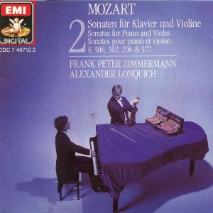 Sonatas for Violin & Piano Vol 2 K 306, 302, 296 & 377