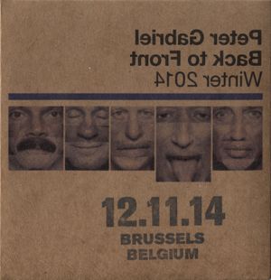 Back to Front Winter 2014: 12.11.14 Brussels, Belgium (Live)