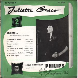 Juliette Gréco chante… – 2e série