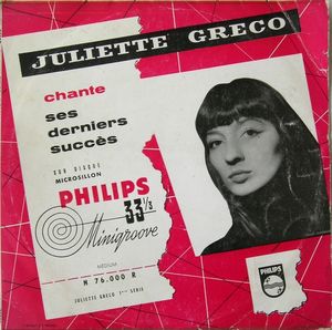 Juliette Gréco chante ses derniers succès