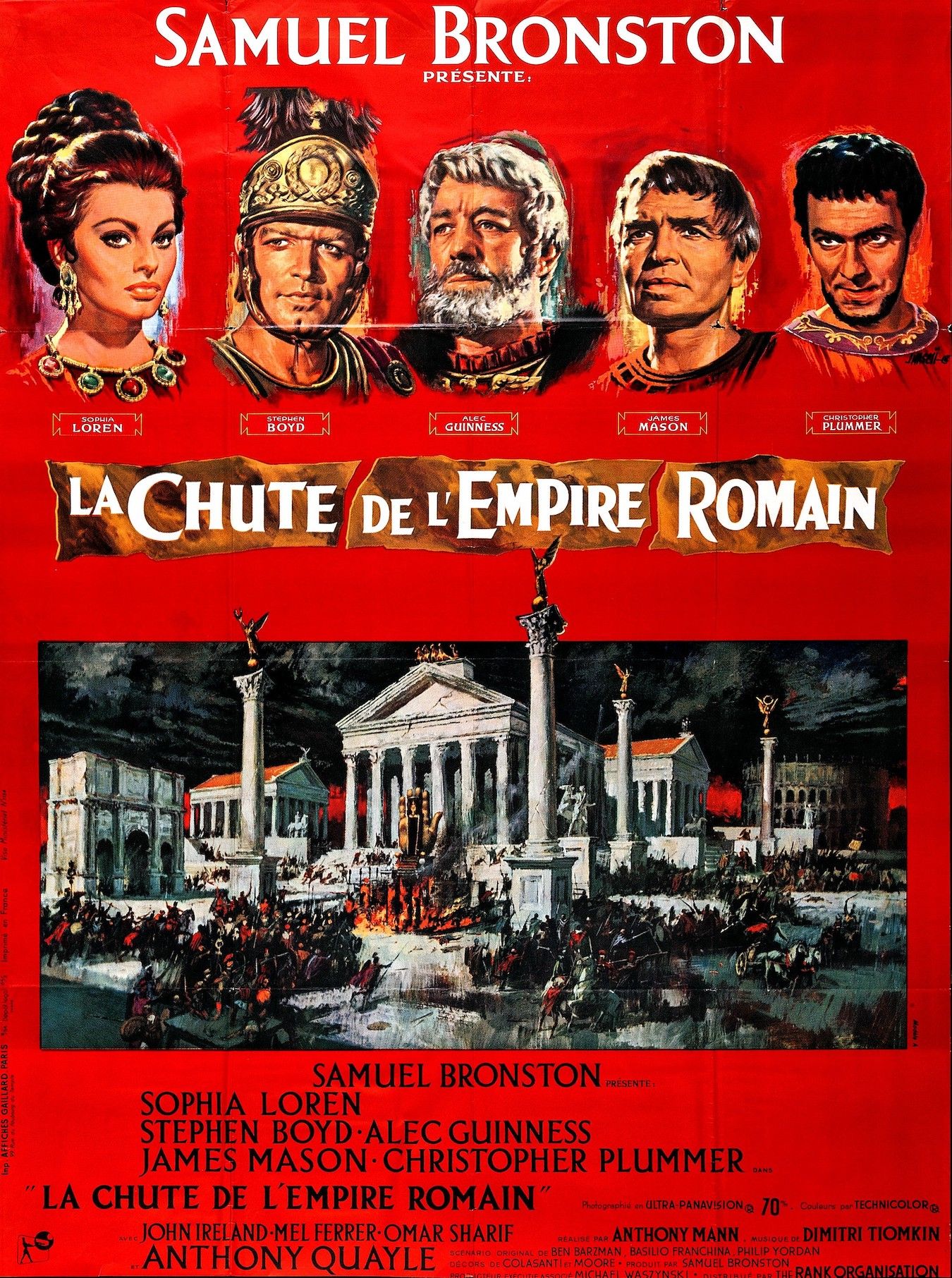 La Chute De L Empire Romain Film Affiches, posters et images de La Chute de l'empire romain (1964)