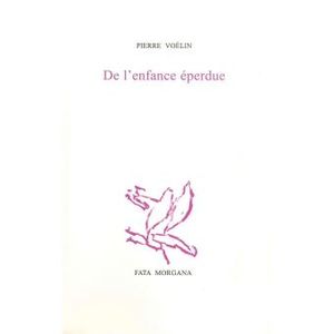 De l'enfance éperdue