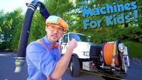 Blippi Learns About Vacuum Trucks