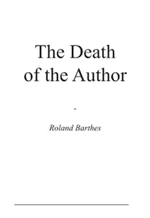La mort de l'auteur