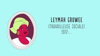 Leymah Gbowee, travailleuse sociale