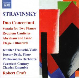 Duo Concertant / Sonata for Two Pianos / Requiem Canticles / Abraham and Isaac / Elegie / Bluebird