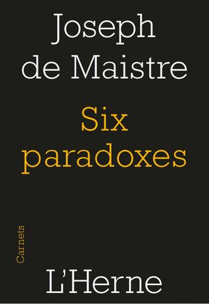 Six paradoxes à Madame la marquise de Navarre