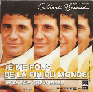 Je me fous de la fin du monde (Single)