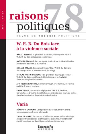 W. E. B. Du Bois face à la violence sociale