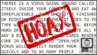 Virus Hoaxes of the Early Internet