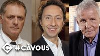 Avec Philippe Juvin, Stéphane Bern et Patrick Poivre d’Arvor