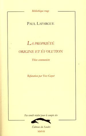 La Propriété, origine et évolution