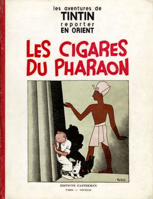 Les Cigares du pharaon - Les Aventures de Tintin, tome 4 (première version N&B)