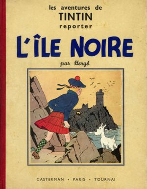L'Île noire - Les Aventures de Tintin (Première version N&B), tome 7