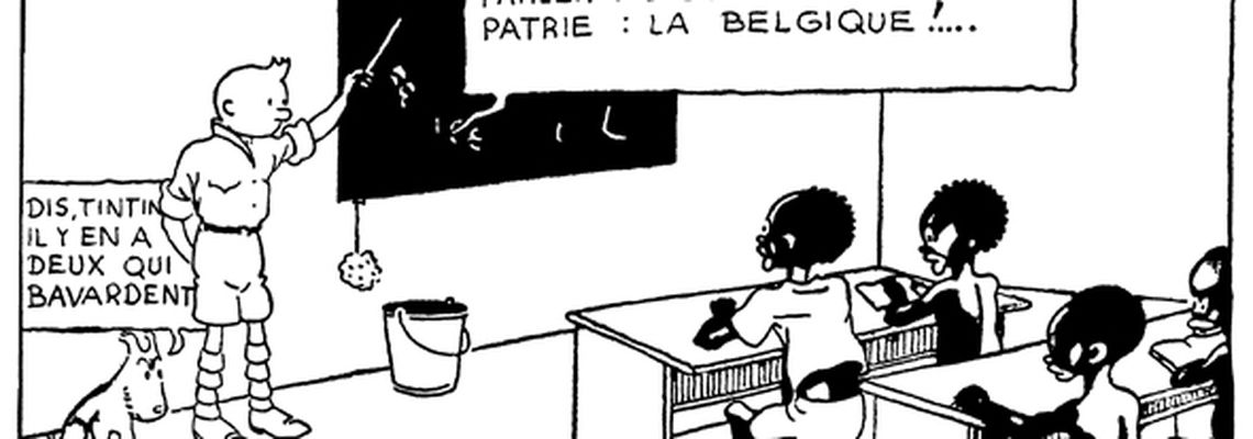 Cover Tintin au Congo - Les Aventures de Tintin, tome 2 (première version N&B)