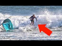 kite surfing idiot nearly cut my feet off