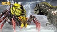 20 T-REX VS 1 GIANT SPIDER!!!