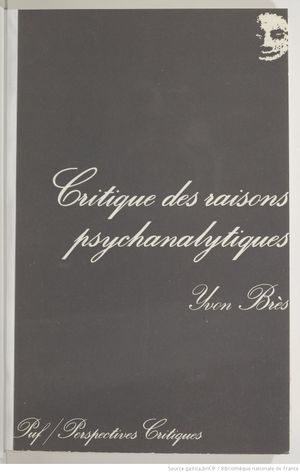 Critique des raisons psychanalytiques