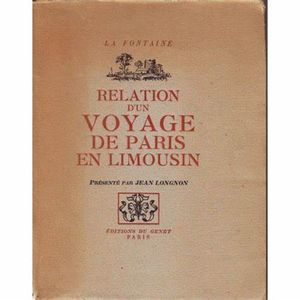 Relation d'un Voyage de Paris en Limousin