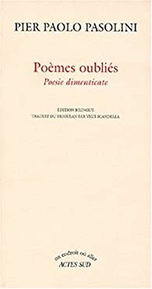 Poemes oubliés - poesie dimenticate