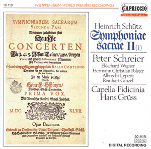 Symphoniae Sacrae II, Volume 1