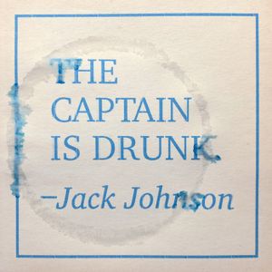 The Captain is Drunk (Single)