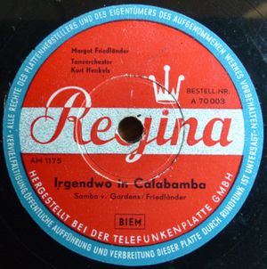 Irgendwo in Calabamba / Hallo, Baby Mademoiselle (Single)