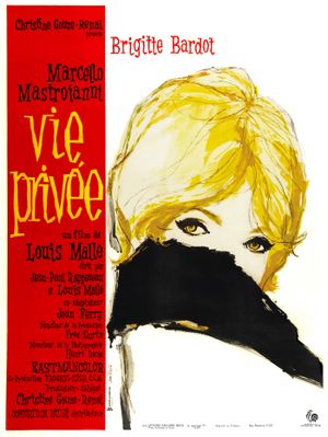 076 CARTE POSTALE film VIE PRIVEE de Louis Malle avec Brigitte Bardot 