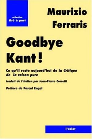 Goodbye Kant !