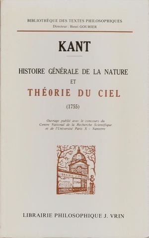 Histoire générale de la nature et Théorie du ciel