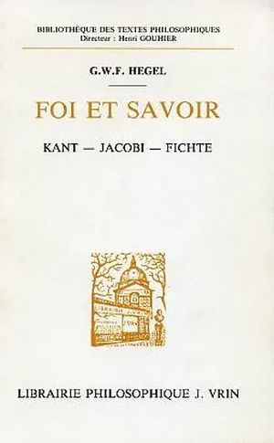 Foi et Savoir