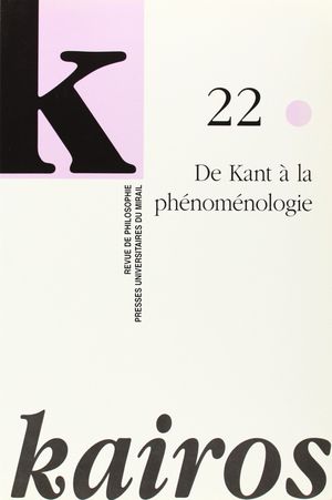 De Kant à la phénoménologie
